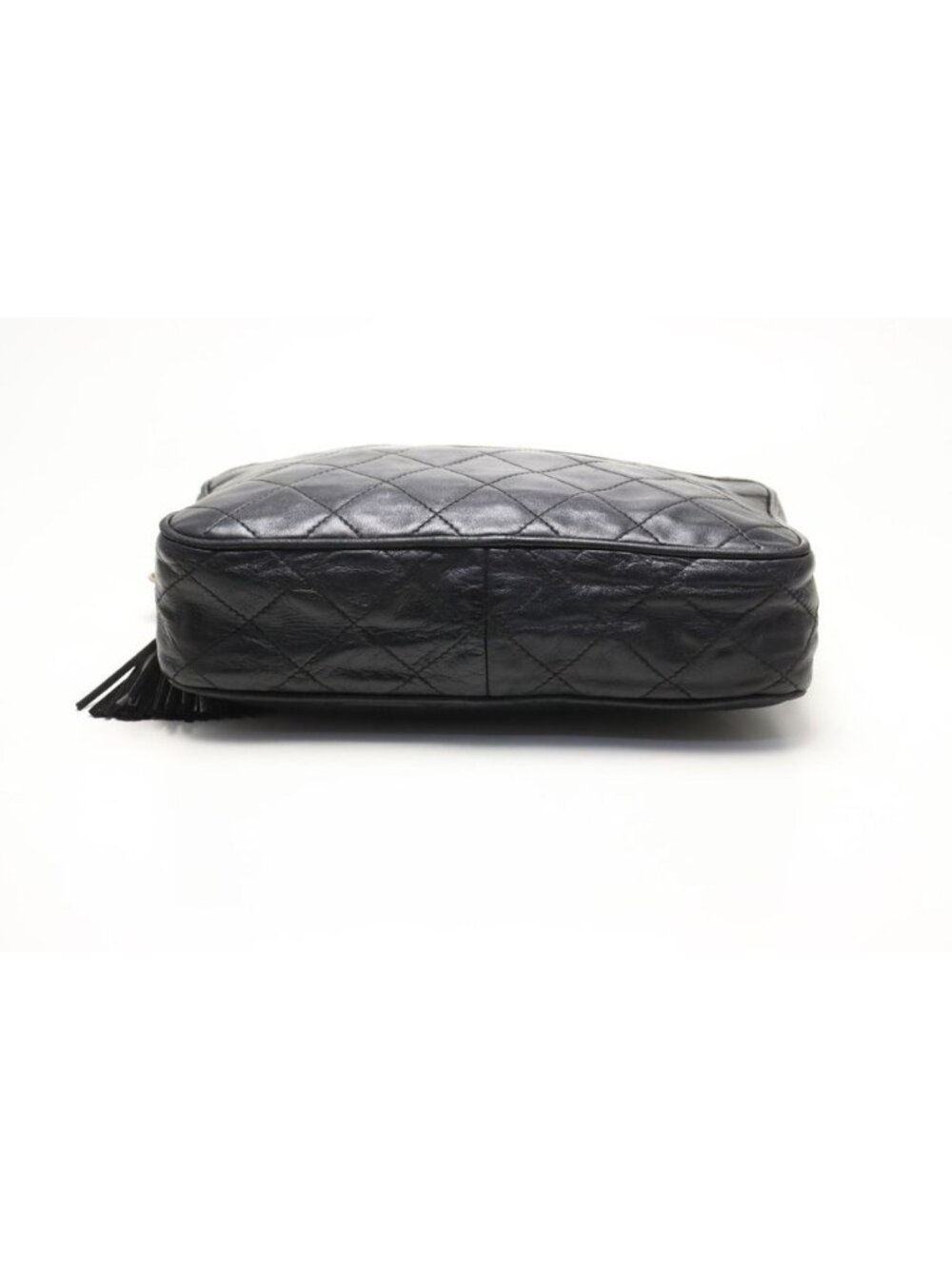 Chanel 0 Quilted Fringe GD Leather Chain Shoulder - Picture 3 of 9